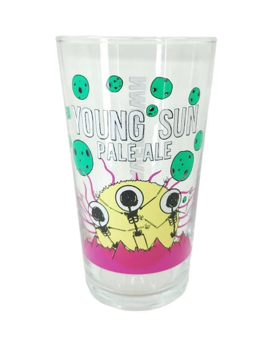 Beavertown young sun nucleated pale ale pint glass