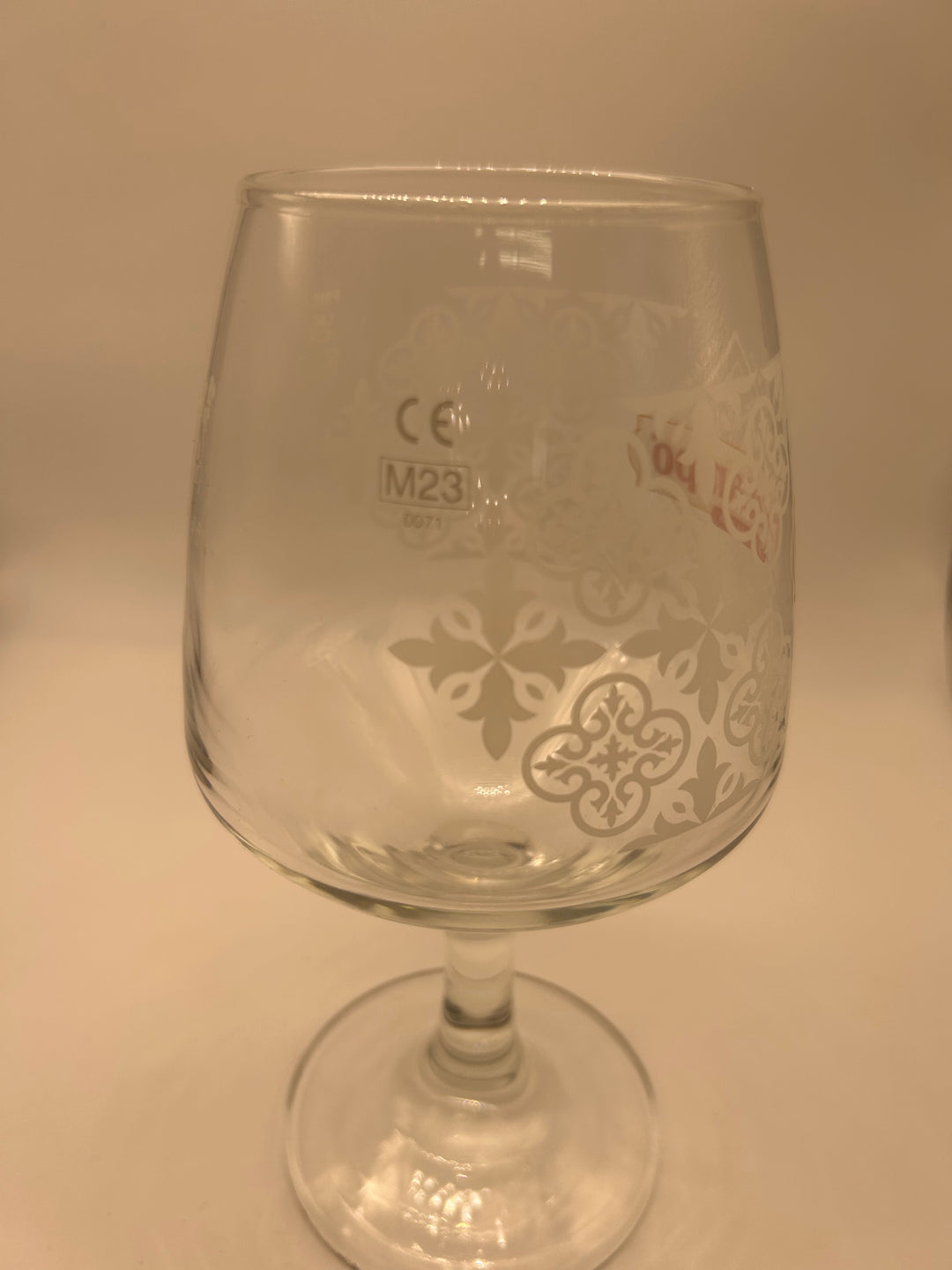 Cruzcampo 20oz nucleated pint glass