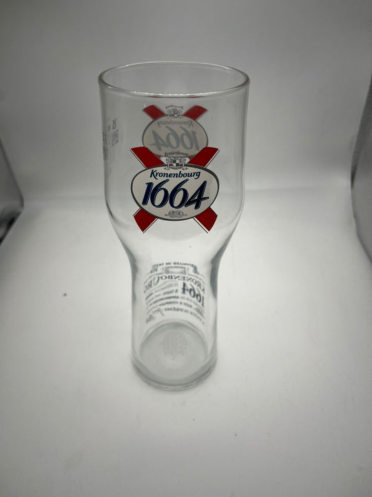 24 x kronenbourg 1664 nucleated pint glasses