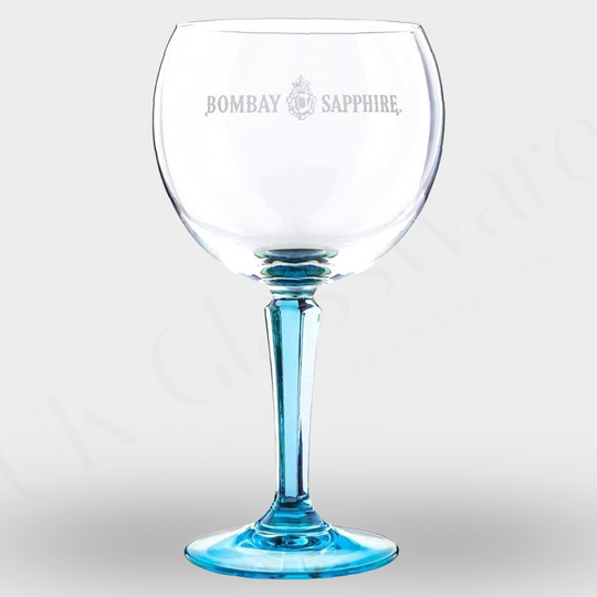 Bombay sapphire bar runner and 2 x Bombay sapphire gin balloon glasses