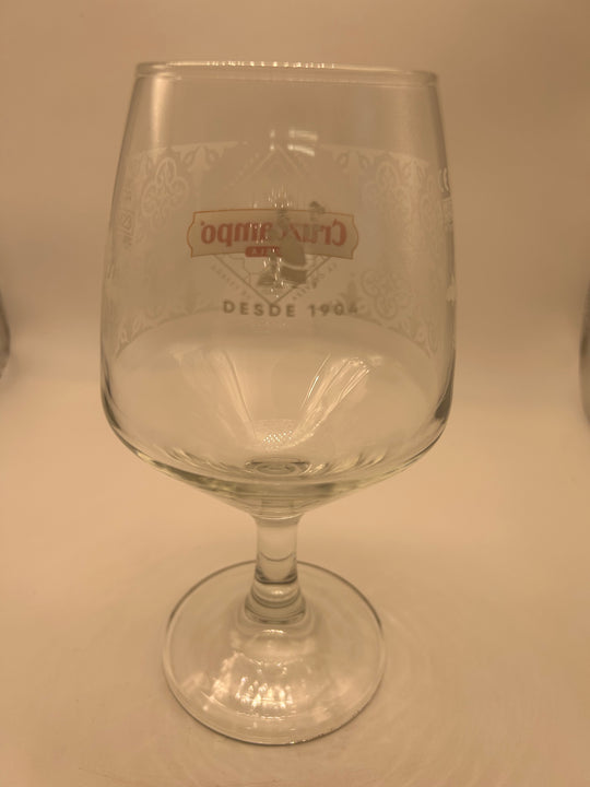 Cruzcampo 20oz nucleated pint glass