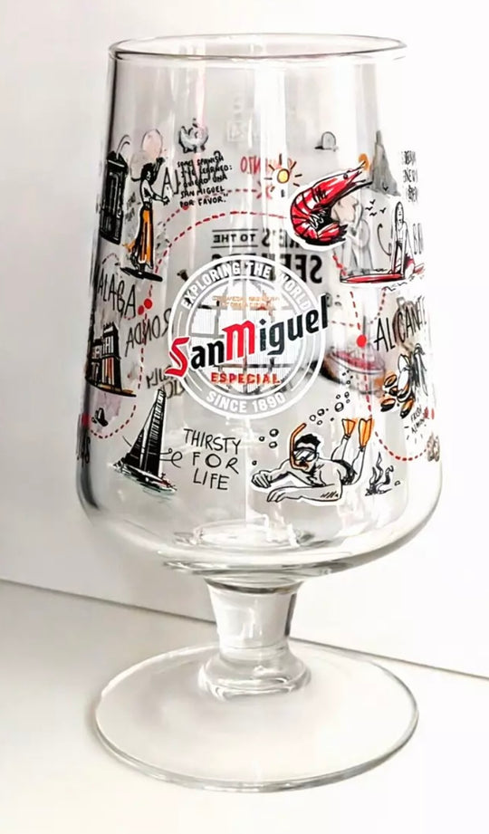 San Miguel limited edition nucleated 20oz pint glass