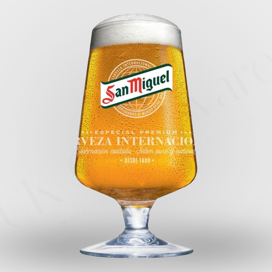 SAN MIGUEL 20oz PINT BEER GLASS