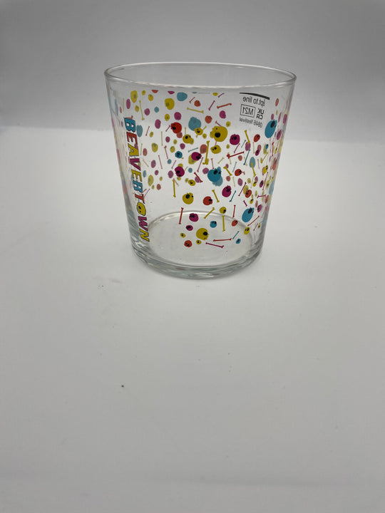 Beavertown half pint skull glass