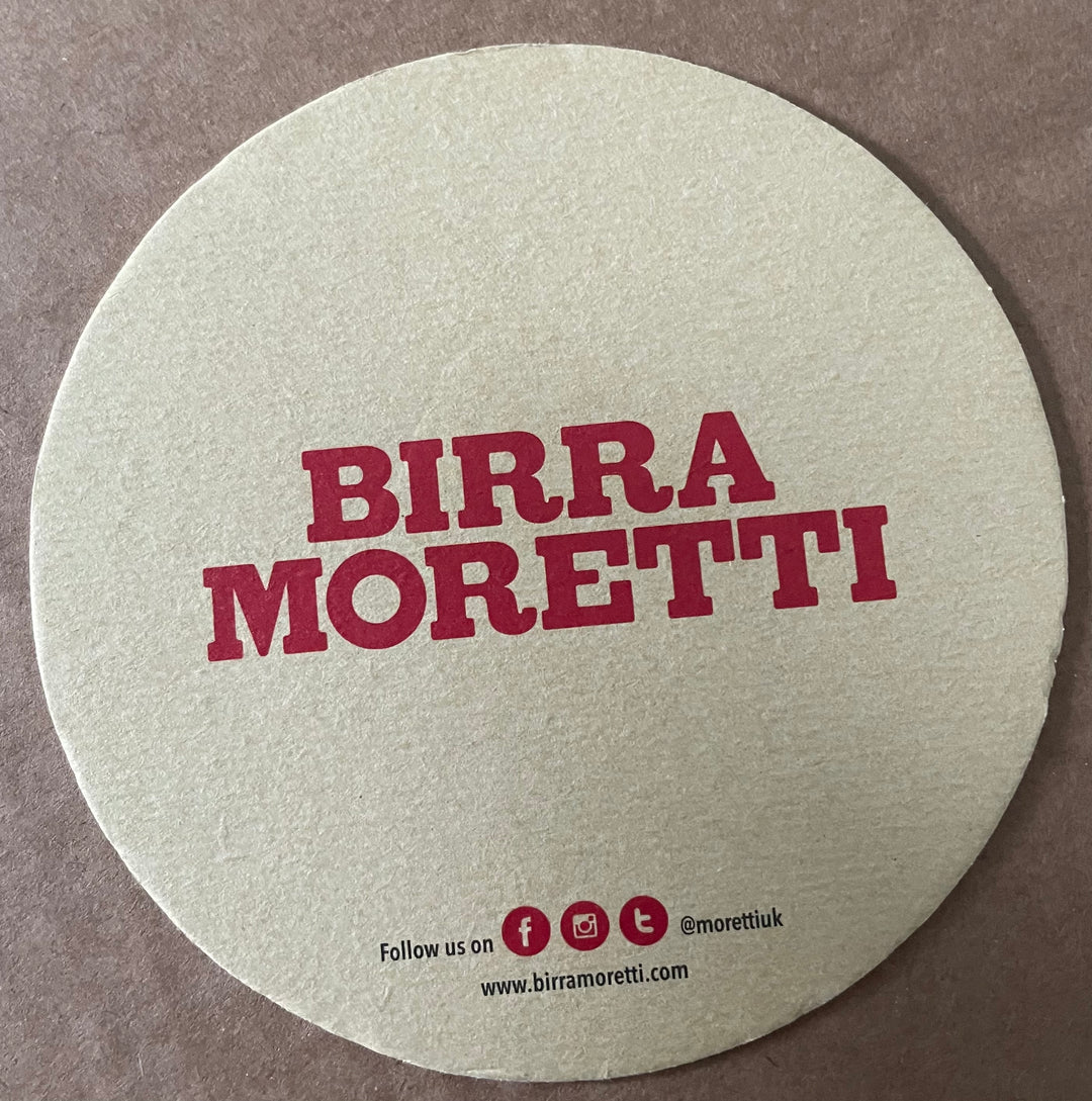 Birra Moretti beer mats x 10