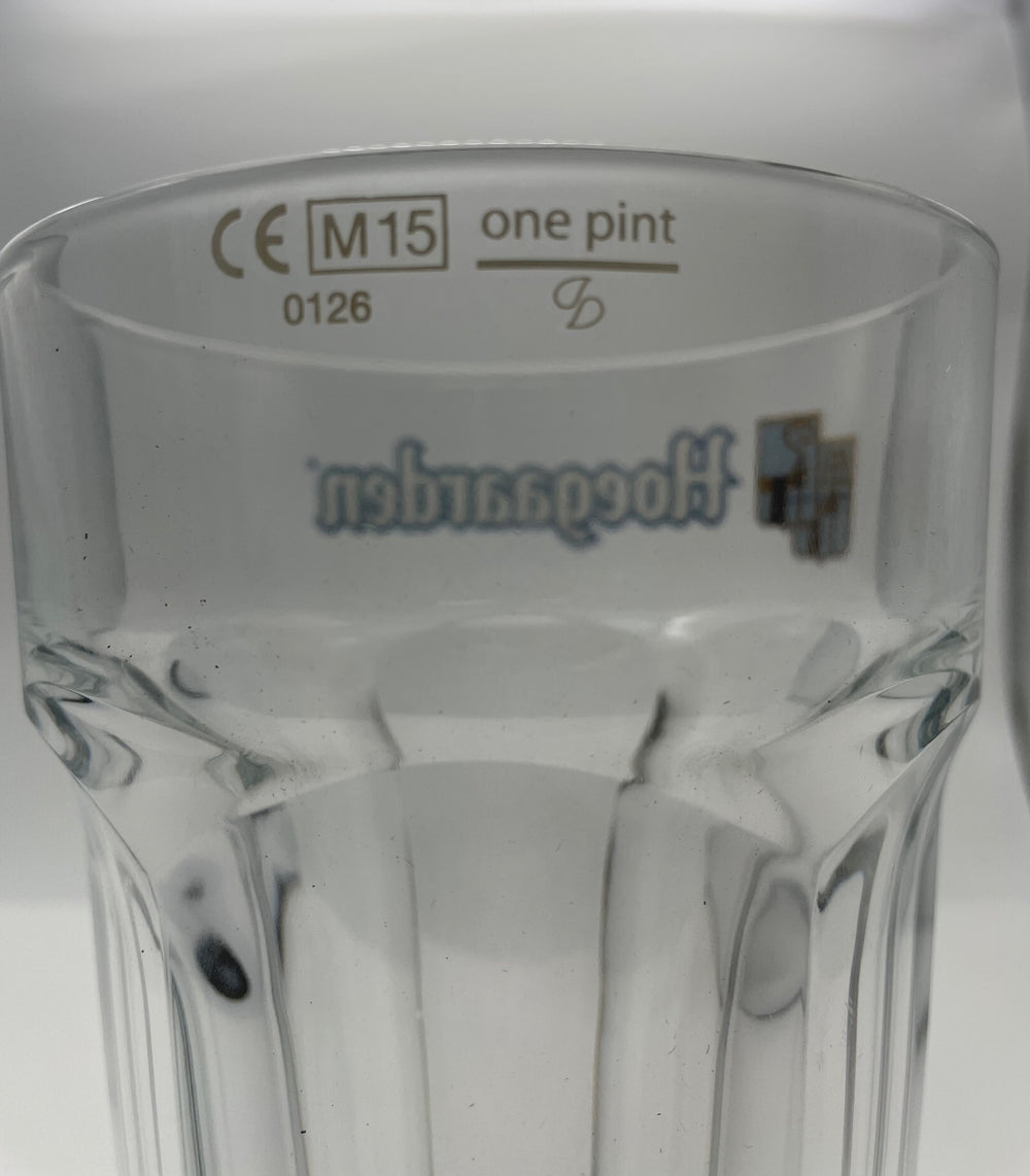 Hoegaarden pint glass