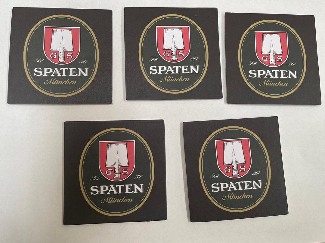 10 x spaten cardboard beer mats