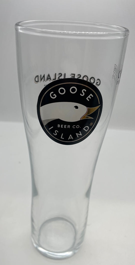 Goose island 2/3rd of a pint nucleated glass