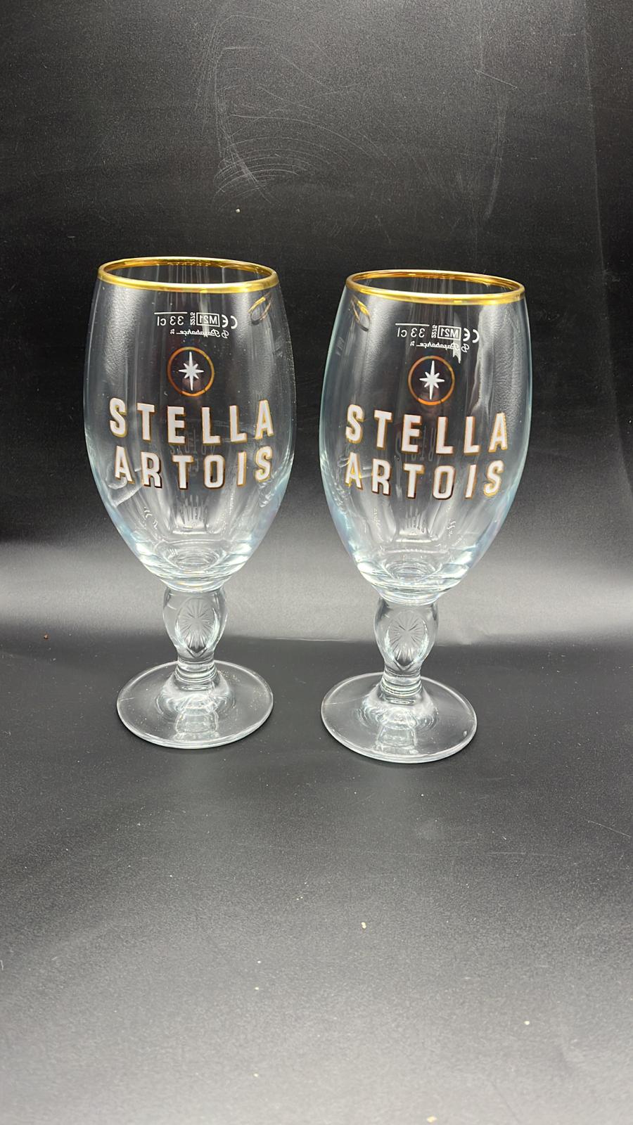 1 x rare Stella Artois heritage 33cl glass (style 1)