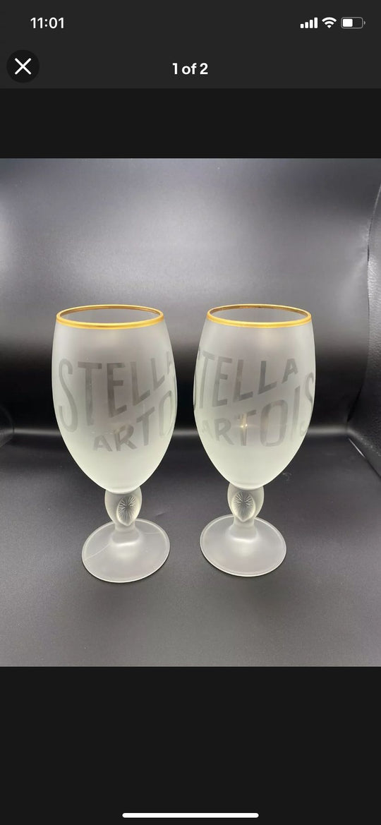 Stella Artois 33CL frosted limited edition HERITAGE 3 Glass