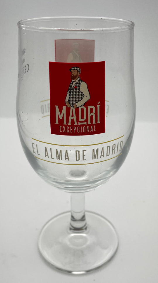 Madri Exceptional El ALma DE Madrid 10oz half pint chalice glass