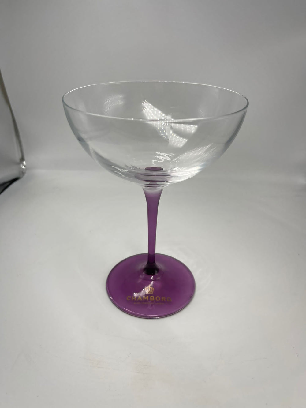 Chambord cocktail glass