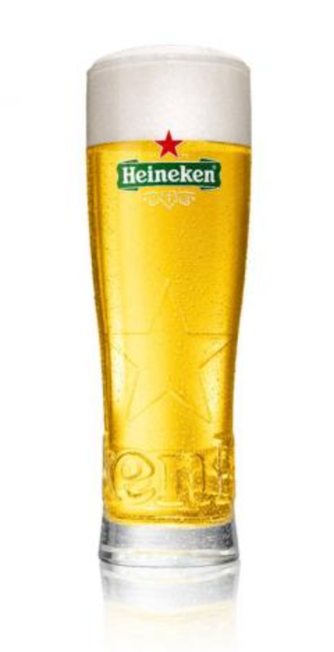 HEINEKEN BEER GLASS - HALF PINT