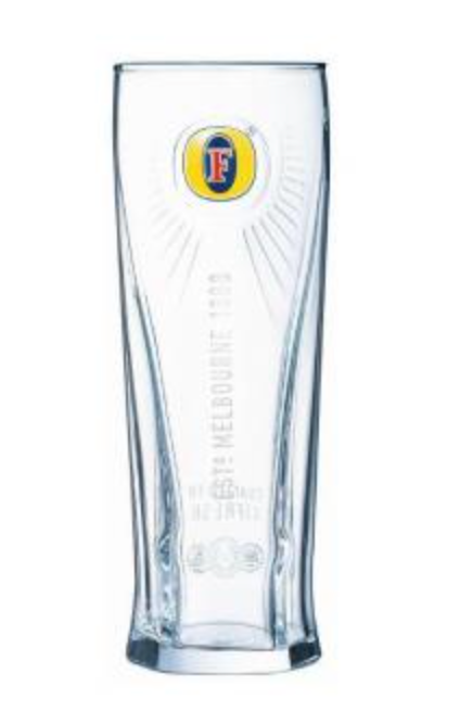 FOSTERS 20oz Nucleated Pint BEER GLASS