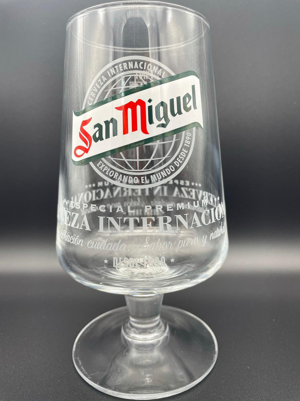 SAN MIGUEL 20oz PINT BEER GLASS